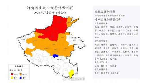 河南人被正式确诊为红孩儿 这是今年夏季首个发布高温红色预警