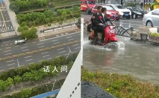 洒水车雨后浇花 市民质疑是浪费资源