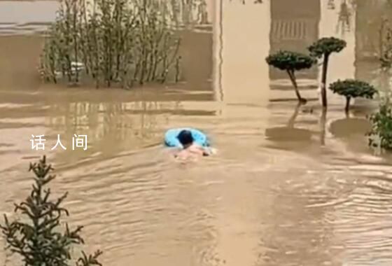 大狗洪水中仍看家 救援人员无法靠近