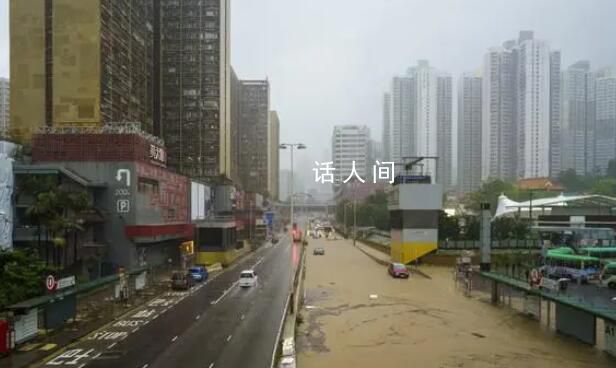 香港极端情况至少维持至今晚12时 多个地区因此沦为水乡泽国
