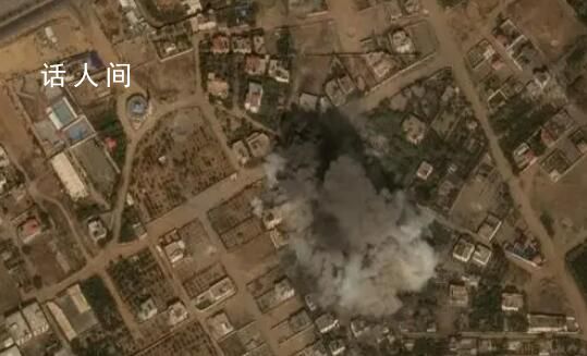 美媒发布加沙遭空袭后卫星图像 住宅建筑物与清真寺被摧毁烧焦