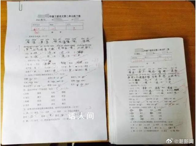 儿子写字慢妈妈申请换教材学校同意 融合视功能出了问题