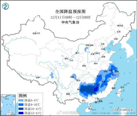 预计本周有2轮寒潮2次降雪 雪线或推至长江以南