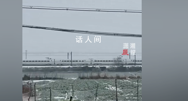 第一次见高铁10码速度缓慢行驶 当事人：这场雪都把高铁干成10码速度