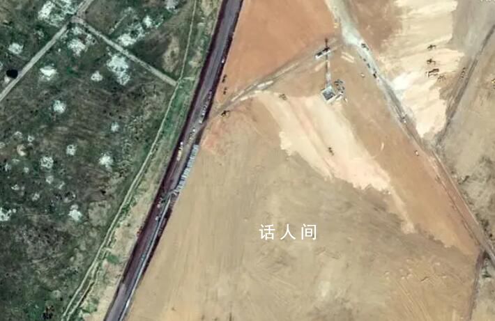 卫星图片显示埃及紧急建墙 开始为最坏的情况做准备