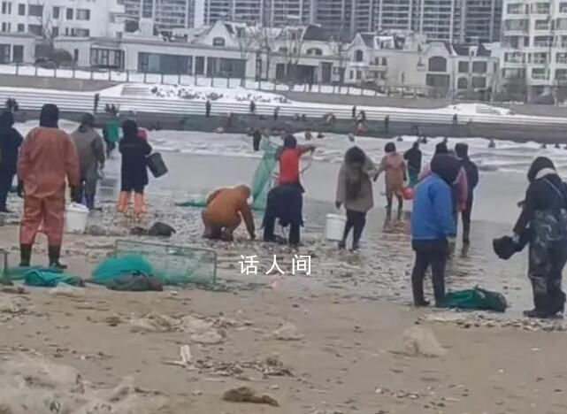 烟台多人捡海肠被海浪击倒溺水 落水者已被救起送医